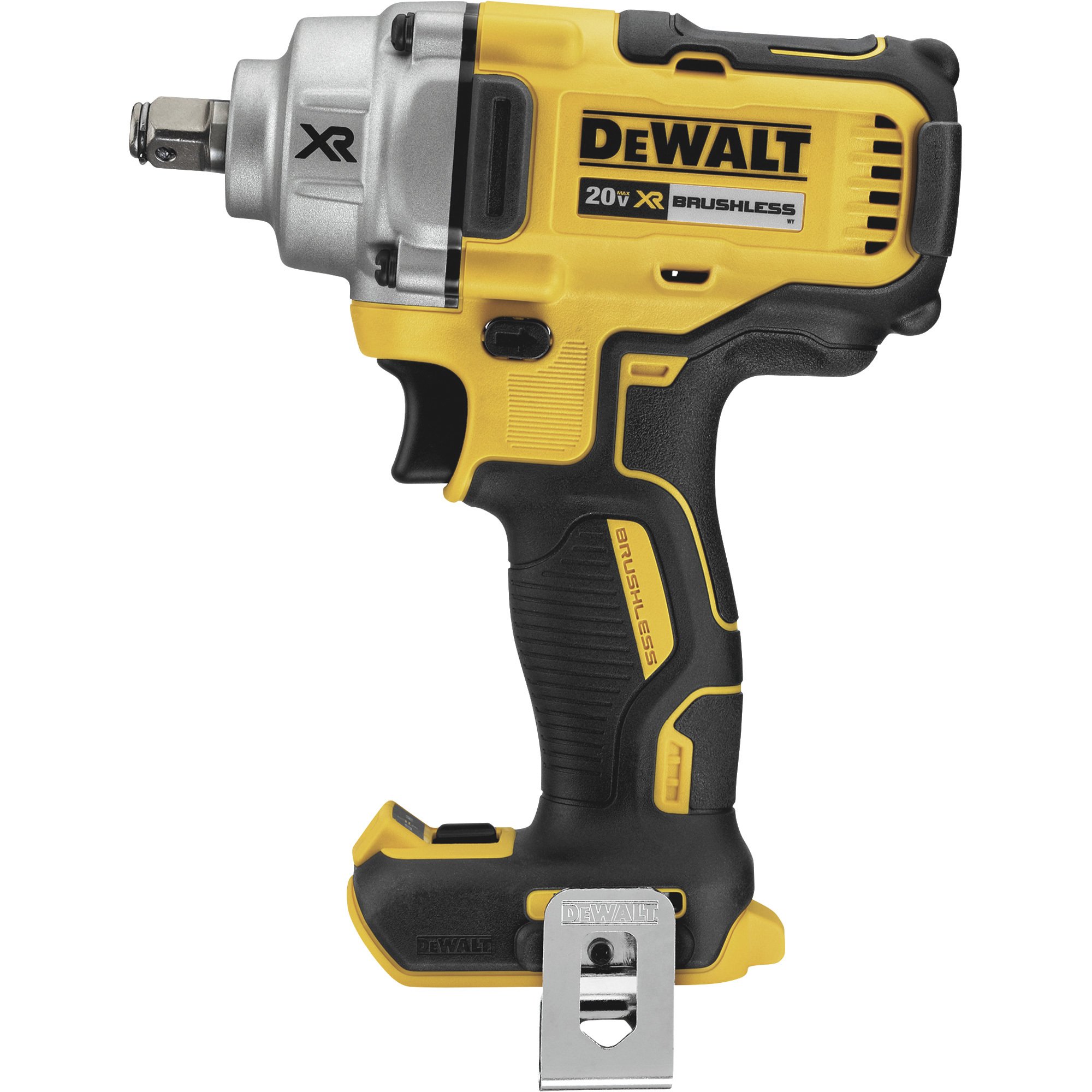 DEWALT 20V MAX* XR Mid-Range Cordless Impact Wrench With Hog Ring Anvil — Tool Only, 1/2in. Drive, 330 Ft./Lbs. Torque, Model# DCF894HB